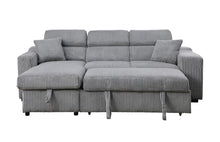 Load image into Gallery viewer, Bonaterra Grey Reversible Sectional Pull-Out Bed S8977