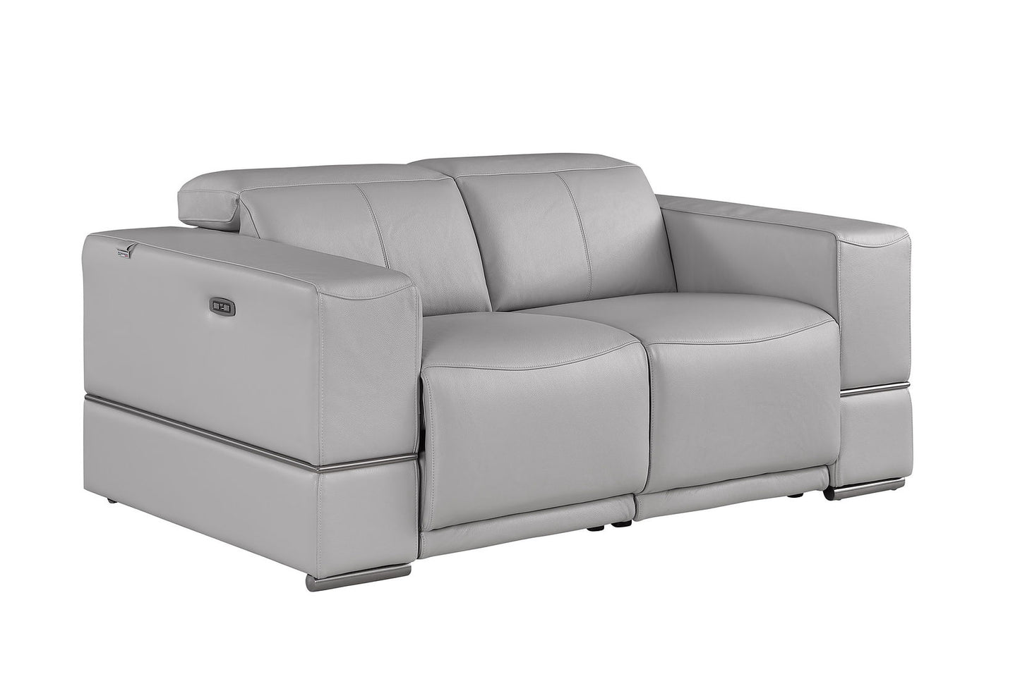 Franco Light Grey POWER Reclining Sofa and Loveseat MI-1122