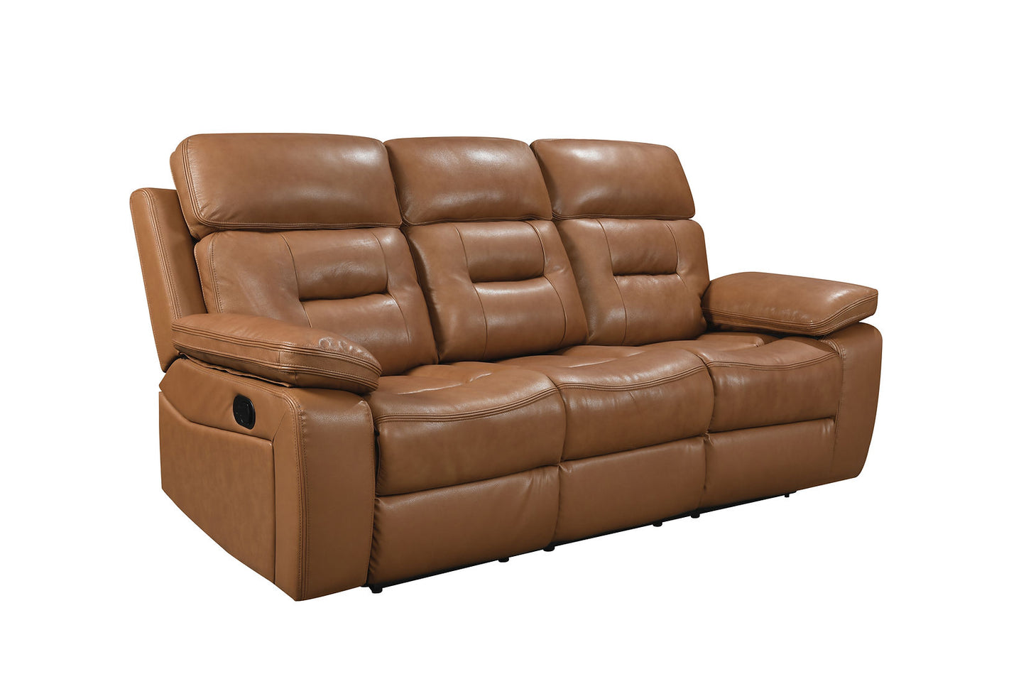 Dallas Camel LEATHER 3pc Reclining Set S8232