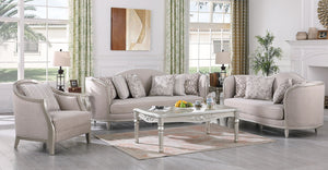 Bellisimo Light Grey Velvet Sofa and Loveseat S6226
