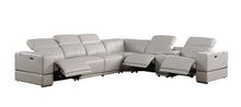 Load image into Gallery viewer, Franco Grey 7pc POWER Reclining Sectional MI-1122