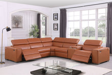 Load image into Gallery viewer, Picasso Carmel 2 POWER  Leather Match 6pc Sectional  MI631
