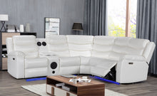 Load image into Gallery viewer, Turbo White POWER/LED/BLUETOOTH SPEAKERS Sectional S8686