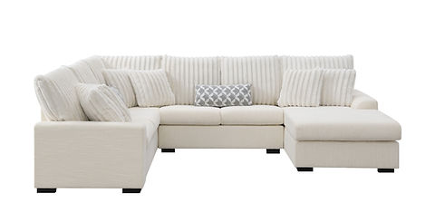 Brady Beige Fabric Sectional S1801