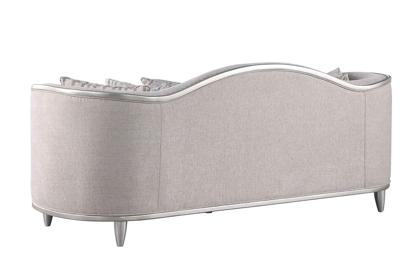 Bellisimo Light Grey Velvet Sofa and Loveseat S6226