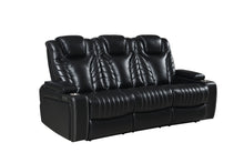 Load image into Gallery viewer, Zeus Black POWER/BLUETOOTH SPEAKERS 3PC RECLINING SET S1677