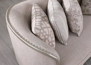 Bellisimo Light Grey Velvet Sofa and Loveseat S6226