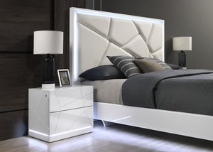 Lana White LED Bedroom Set B85