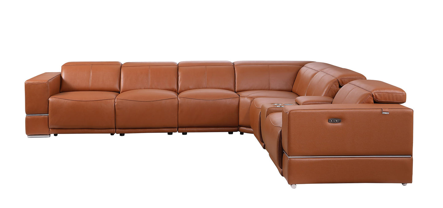 Franco Carmel 7pc 3-POWER Reclining Sectional MI-1122