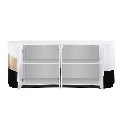 Nimbus White/Black/Gold Console Table A-C29