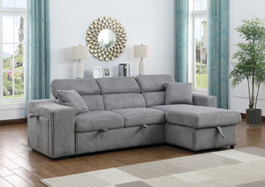 Bonaterra Grey Reversible Sectional Pull-Out Bed S8977