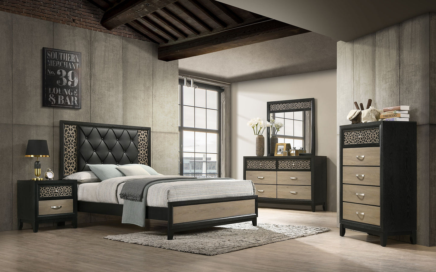 Paro Panel Bedroom Set B2300