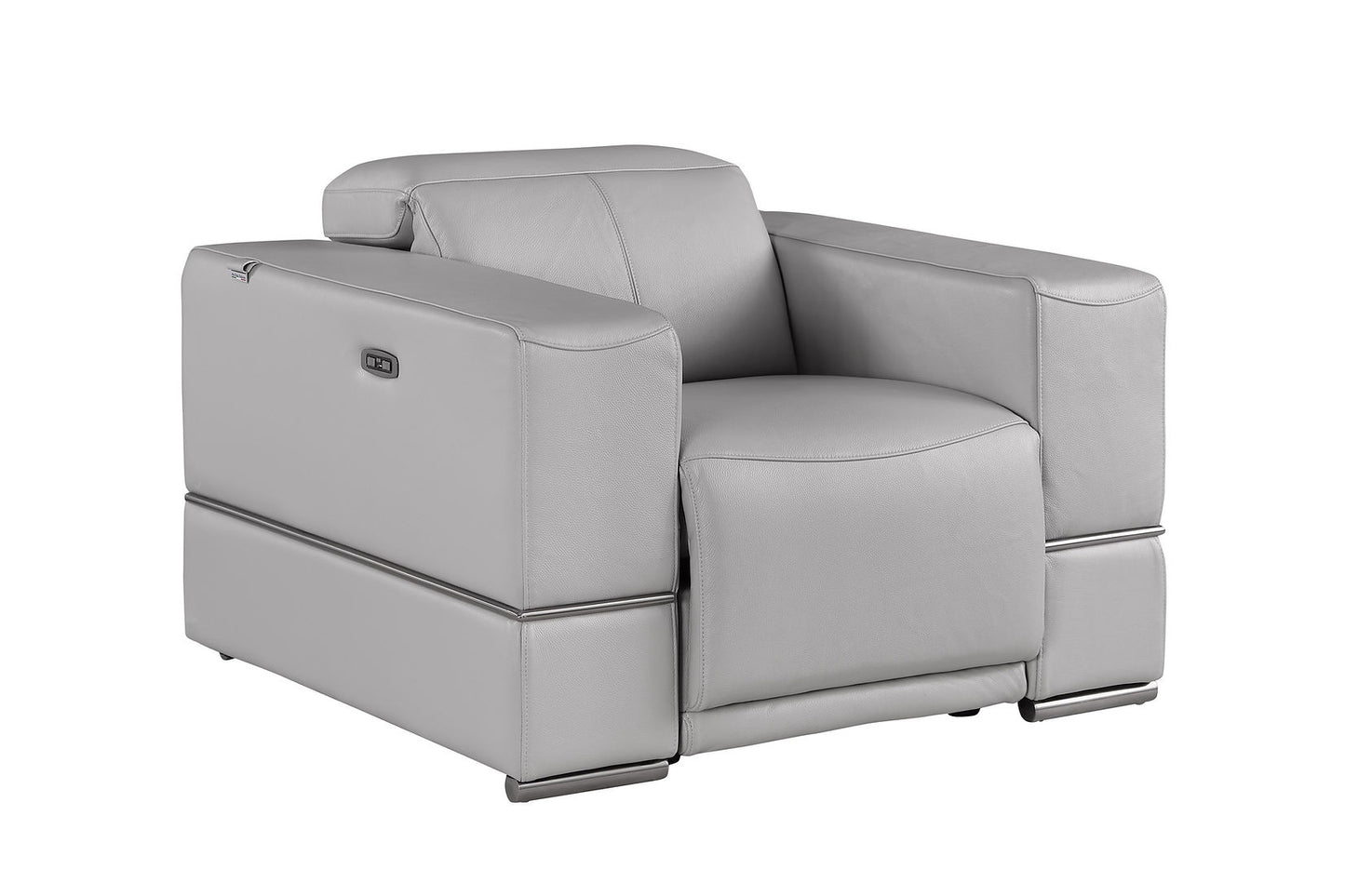 Franco Light Grey POWER Reclining Sofa and Loveseat MI-1122