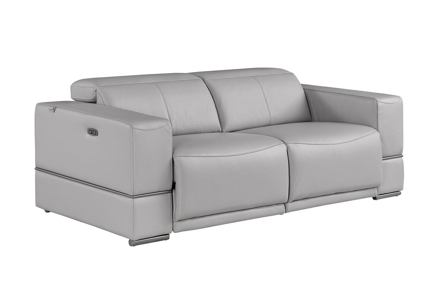 Franco Light Grey POWER Reclining Sofa and Loveseat MI-1122