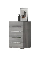 Load image into Gallery viewer, Premium Collection Grey LED Italian Bedroom Set