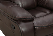 Load image into Gallery viewer, Madrid Brown 3pc Reclining Set S9931