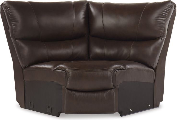 Family Circle Dark Brown 4pc POWER Reclining Sectional