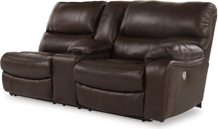 Family Circle Dark Brown 4pc POWER Reclining Sectional