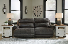 Load image into Gallery viewer, Grearview Charcoal POWER Reclining Sofa and Loveseat 65005