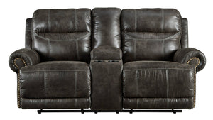 Grearview Charcoal POWER Reclining Sofa and Loveseat 65005