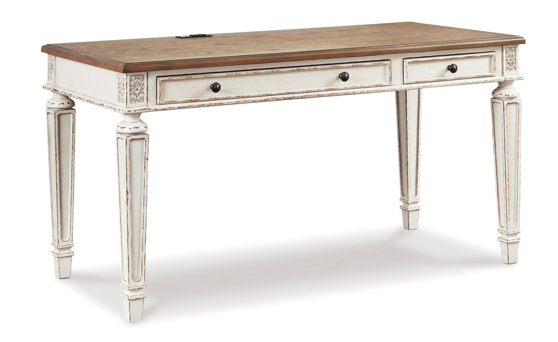 Realyn Home Office 2 Desks in White/Brown
H74334
