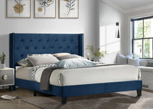 Load image into Gallery viewer, Katy King Platform Bed Blue HH780