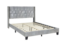 Load image into Gallery viewer, Katy Queen Platform Bed Silver HH778