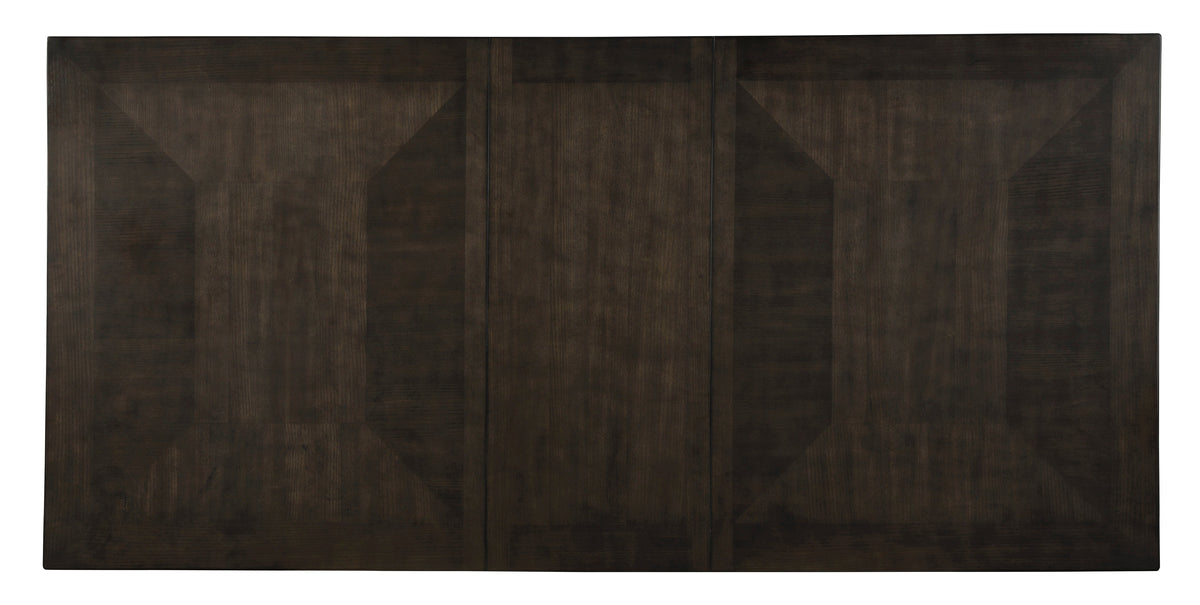 Hyndell Gray/Dark Brown Extendable Dining Set D731