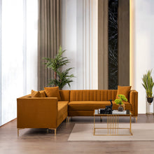 Load image into Gallery viewer, Kenda Mid-Century Modern Orange Corner Sectional