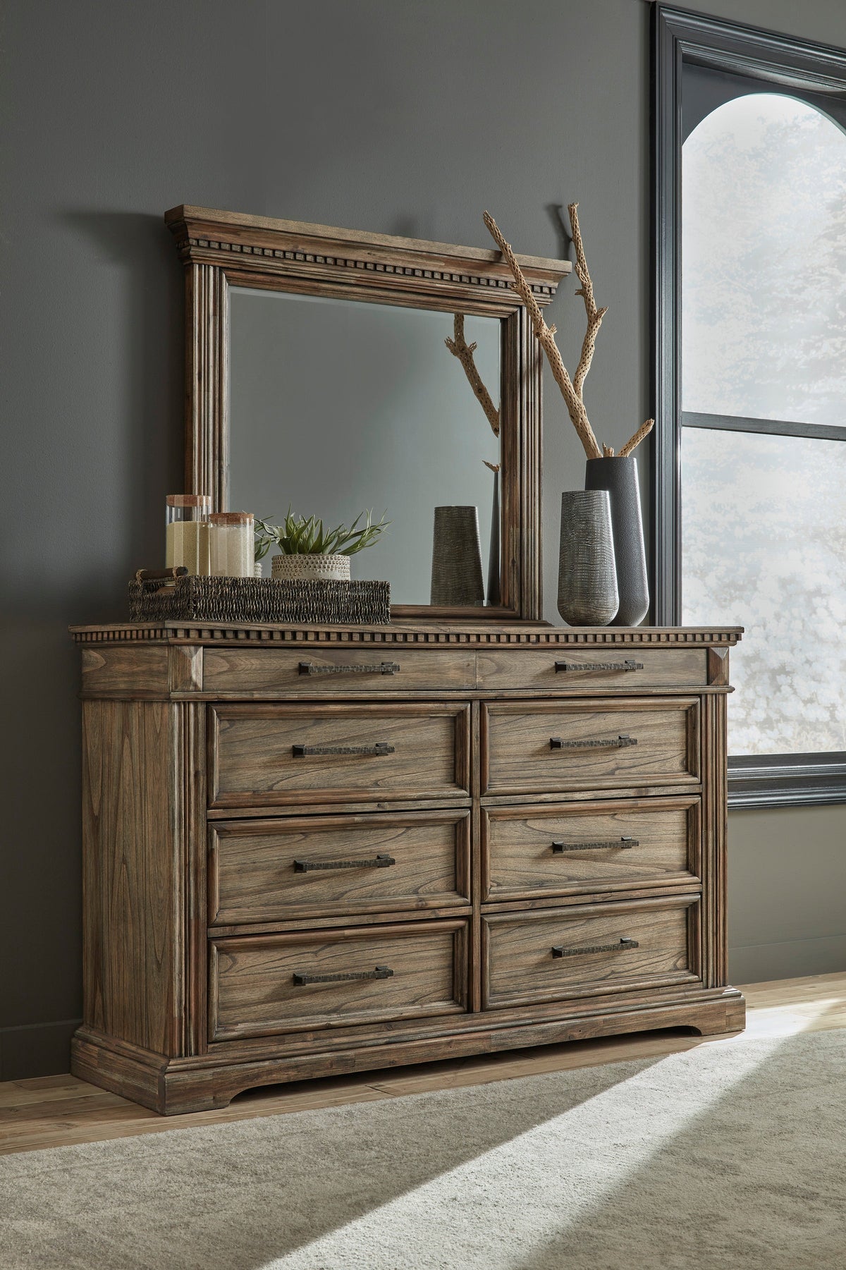 Markenburg Brown Panel Bedroom Set B77056