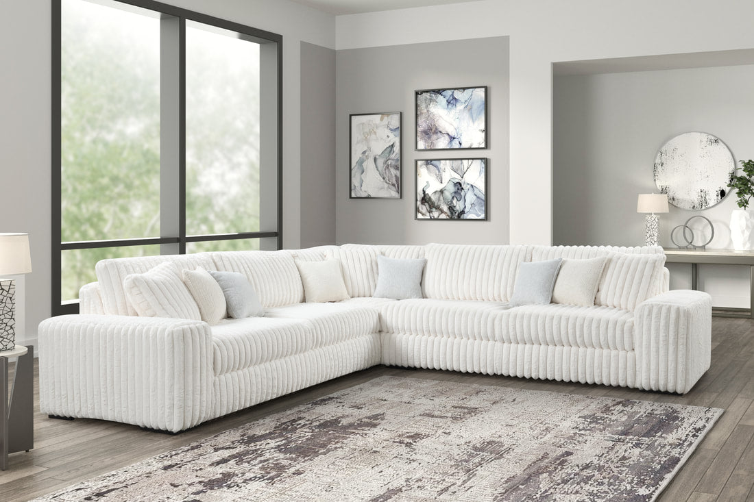 Marshmallow Beige Corduroy OVERSIZED Sectional