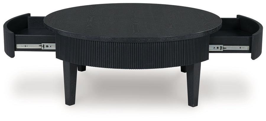 Marstream Black 3pc Coffee Table Set T551-8
