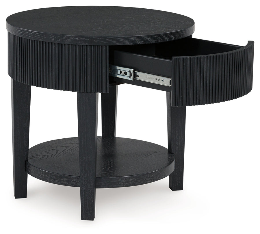 Marstream Black 3pc Coffee Table Set T551-8