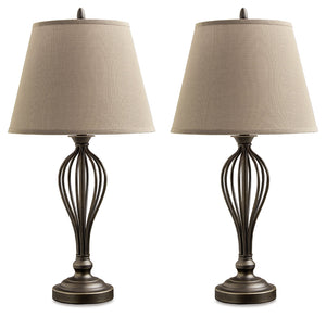 Ornawell Antique Bronze Finish Table Lamp (Set of 2) L204544