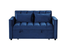 Load image into Gallery viewer, Relax Blue Sleeper Sofa