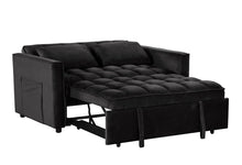 Load image into Gallery viewer, Relax Black Sleeper Sofa