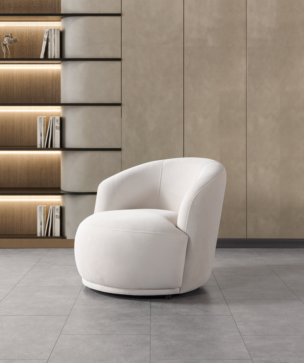 Bonita Ivory Velvet Living Room Set