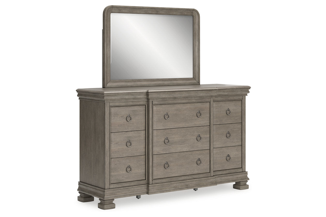 Lexorne Gray Sleigh Bedroom Set B924