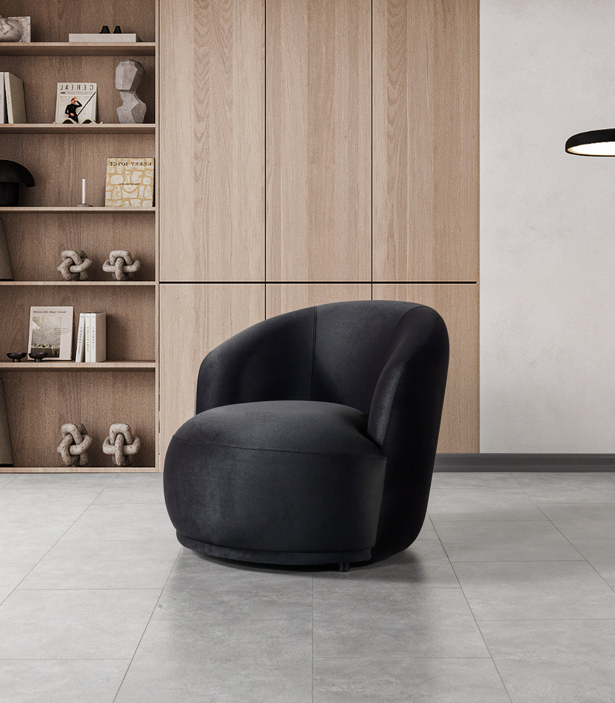 Bonita Black Velvet Living Room Set