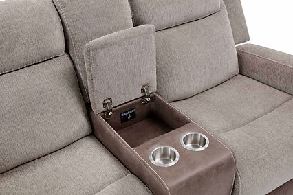 Nisa Brown Chenille/Air Leather 3pc Reclining Set S9871