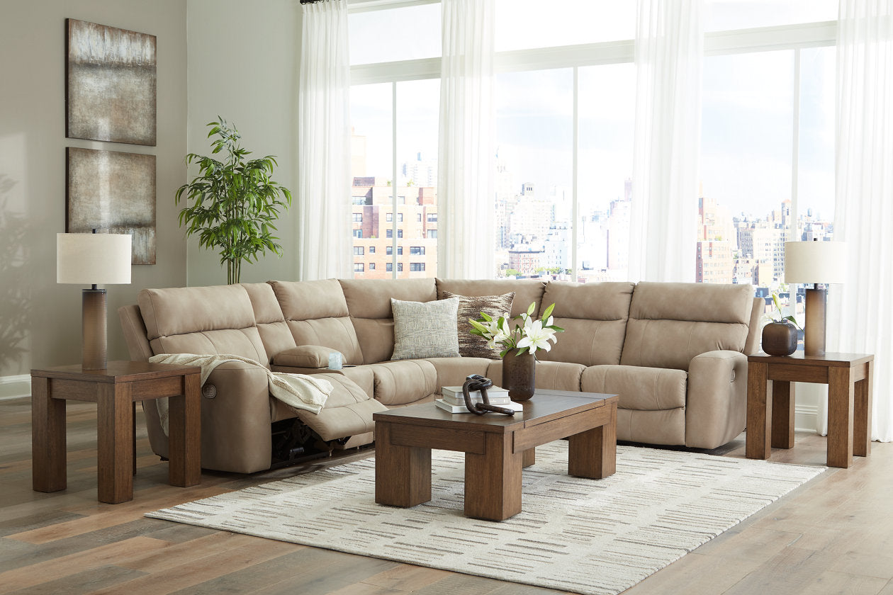 Rosswain Warm Brown Lift-top Coffee Table and 2 End Tables T763