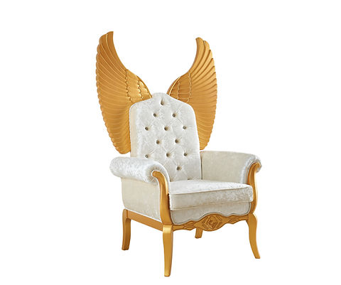 Lucifur 64" Tall White Chair A-CH01