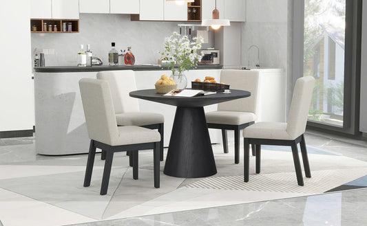 D2600 Black 5pc Dining Room Set