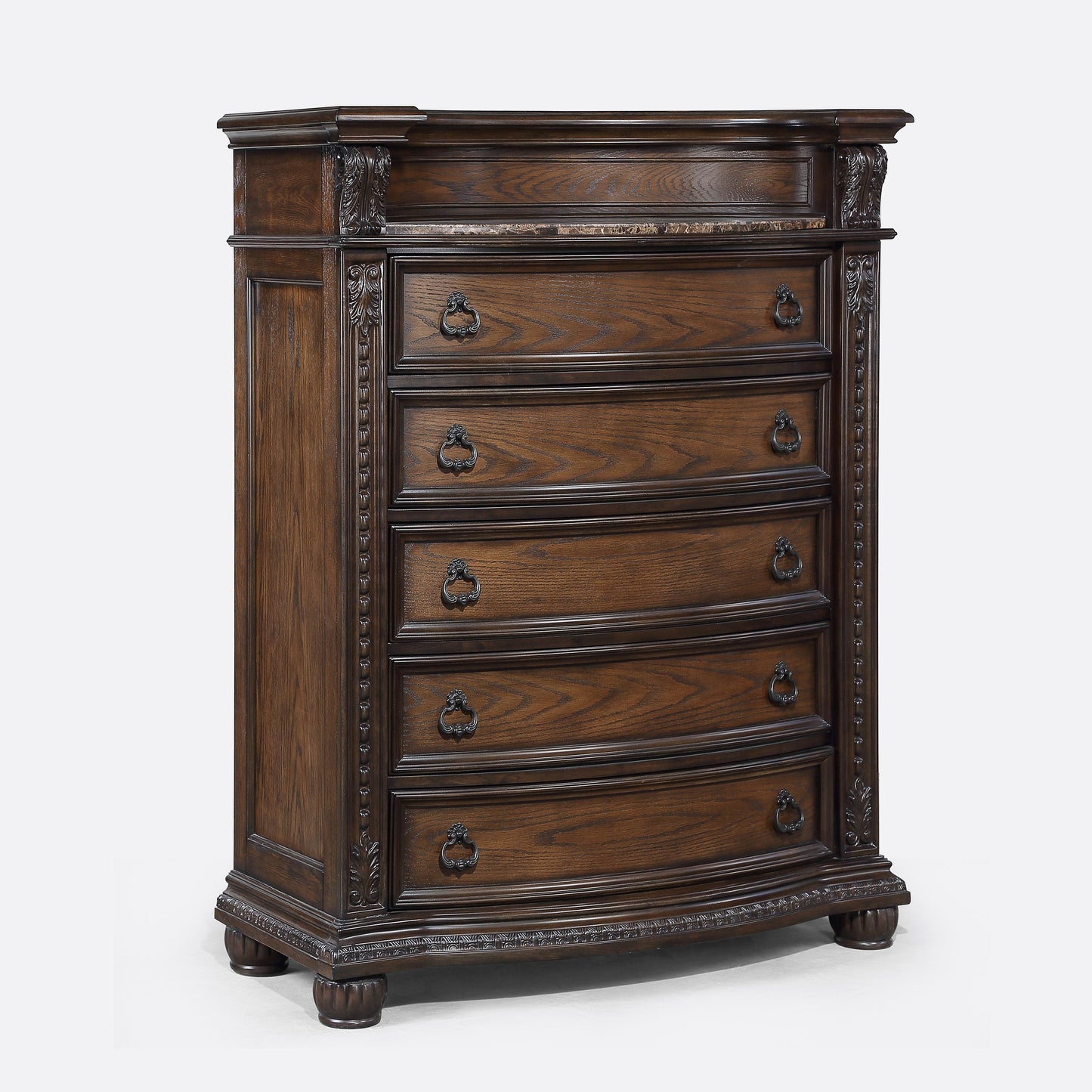 Stanley Coffee Brown Upholstered Sleigh Bedroom Set | B1610