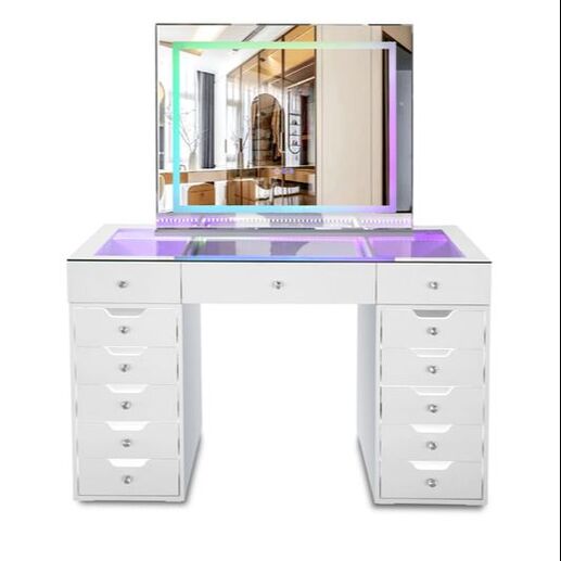 A50 White LED Vanity Set