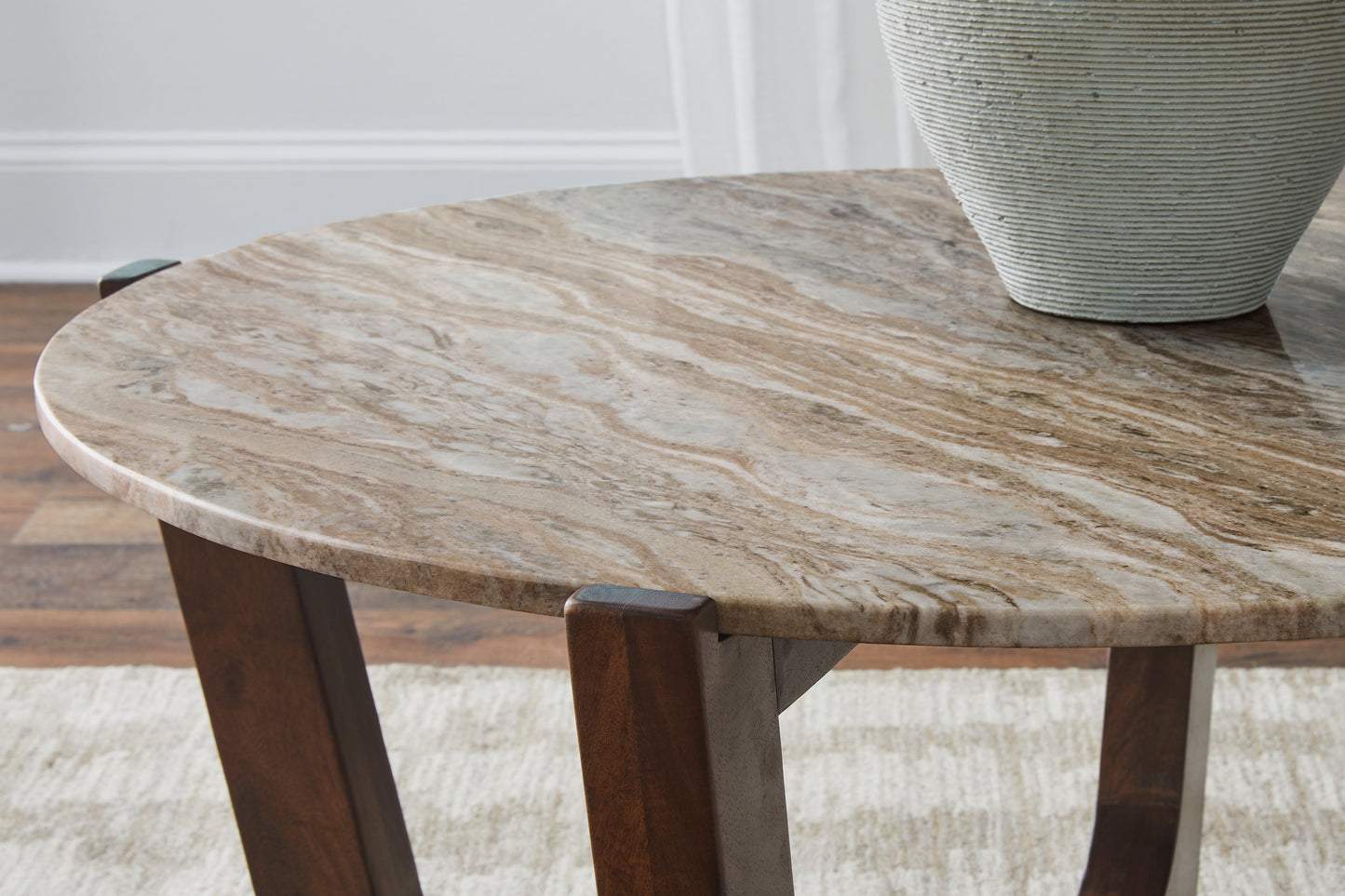 Tanidore Marble 3pc Coffee Table Set T667