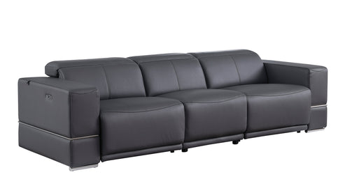 Franco Dark Grey POWER Reclining Living Room Set MI-1122