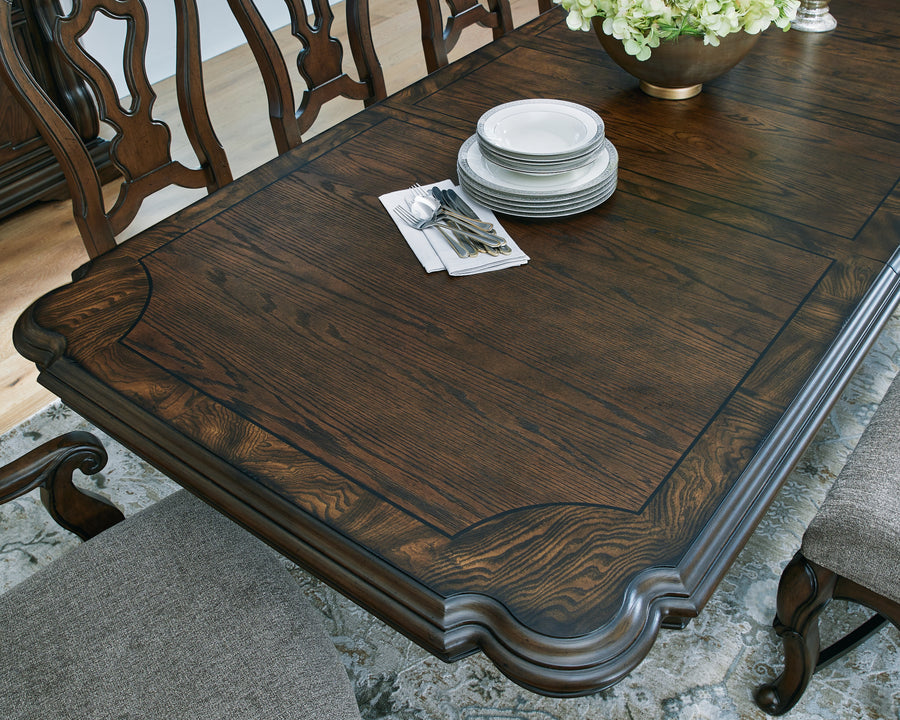 Marlee Dark Brown Dining Room Set D947