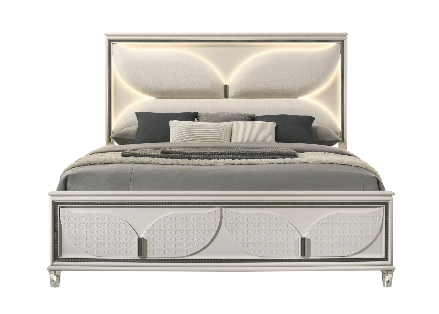 Hayma Mysterious Gold Finish Bedroom Set B6800