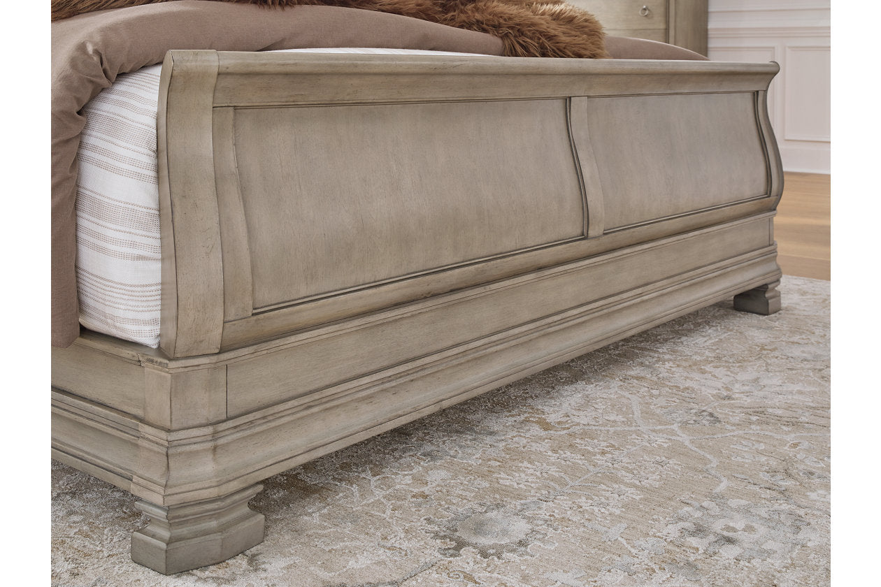 Lexorne Gray Sleigh Bedroom Set B924